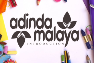 Adinda Malaya: A Bold Handcrafted Font for Creative Makers