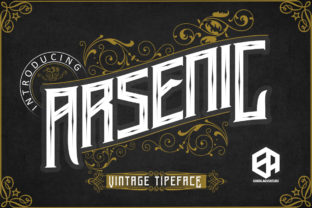 Arsenic: A Vintage Display Font for Crafters and Product Design