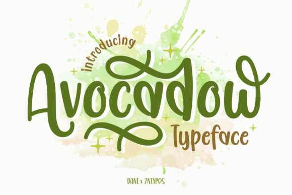 Avocadow: A Fun Display Font for Modern Branding