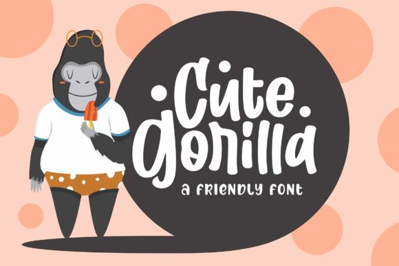 Cute Gorilla: A Friendly Handwritten Font for Web Design