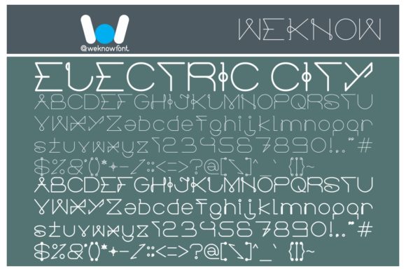 Electric City: The Enchanting Font for Your Creative Products