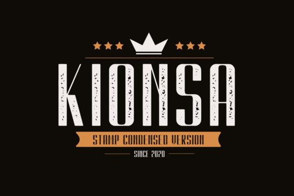 Kionsa Stamp: A Playfully Nostalgic Font for Crafters