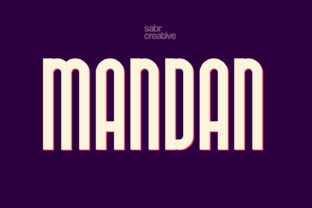 Mandan: A Casual Display Font for Branding Projects