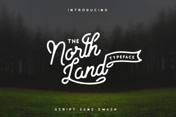 North Land Display Font for Elegant Branding Projects