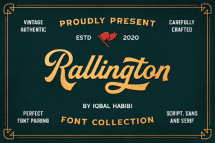 Rallington: A Vintage Display Font for Creative Product Design