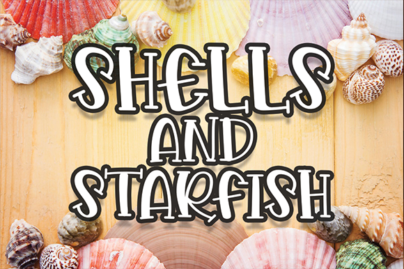 Shells and Starfish Font: A Friendly Display Typeface for Your Brand