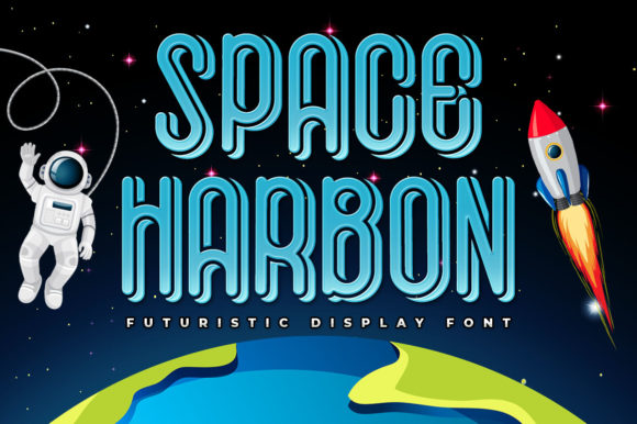 Space Harbon: The Cute Futuristic Font for Modern Designers