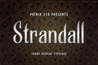 Strandall: A Clean Display Font for Professional Branding