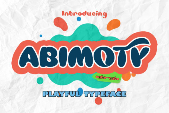The Abimoty Display Font: A Cartoon Font for Creative Branding