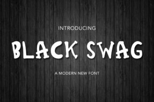 The Editorial Appeal of Black Swag Font